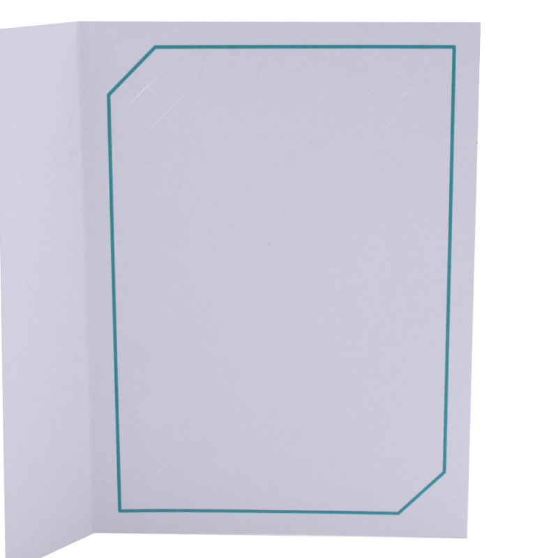 Cartonnage photo blanc - Serémange Turquoise