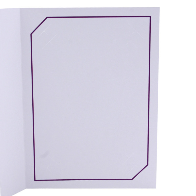 Cartonnage photo blanc - Serémange Violet