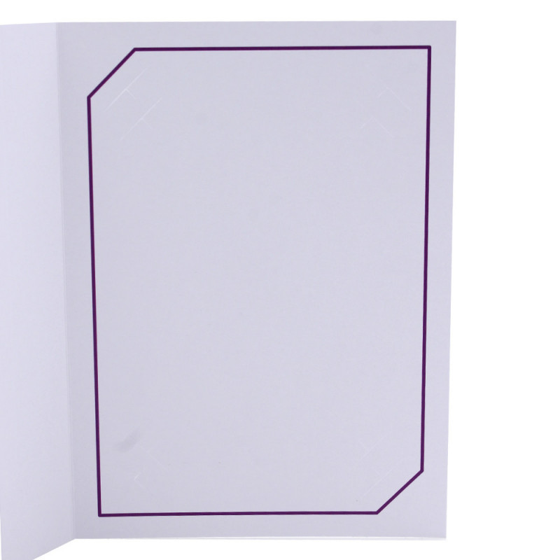 Cartonnage photo blanc - Serémange Violet