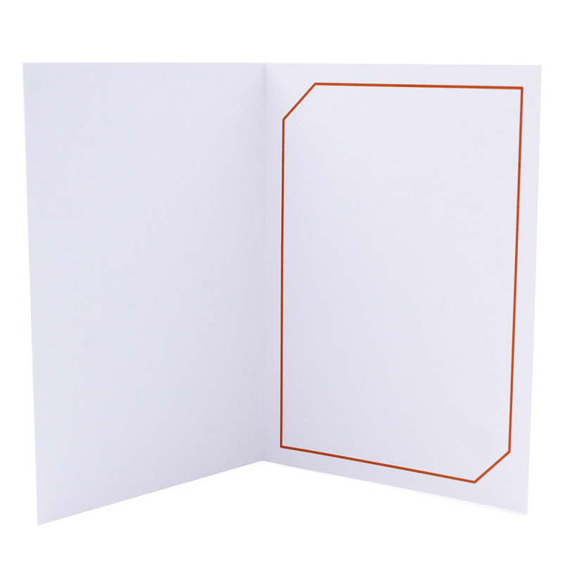 Cartonnage photo blanc - Serémange Orange