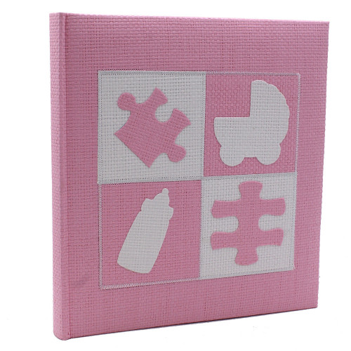 Album photo naissance Baby Puzzle Rose