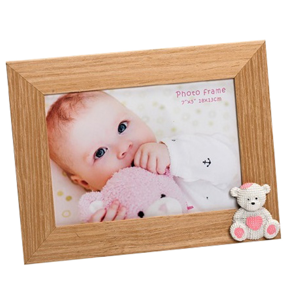 Cadre photo enfant Baby Bear 13x18- Rose ou bleu