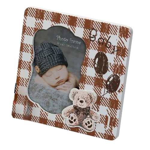 Cadre photo enfant Baby&Toys brun 10x15