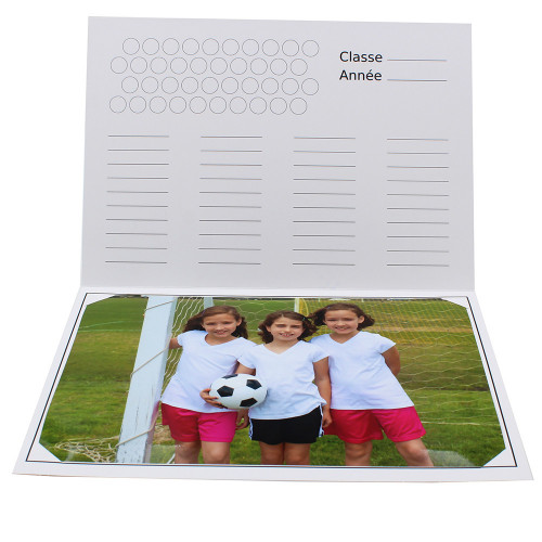 Cartonnage photo scolaire - Groupe 20x30 - Mon Sport préféré