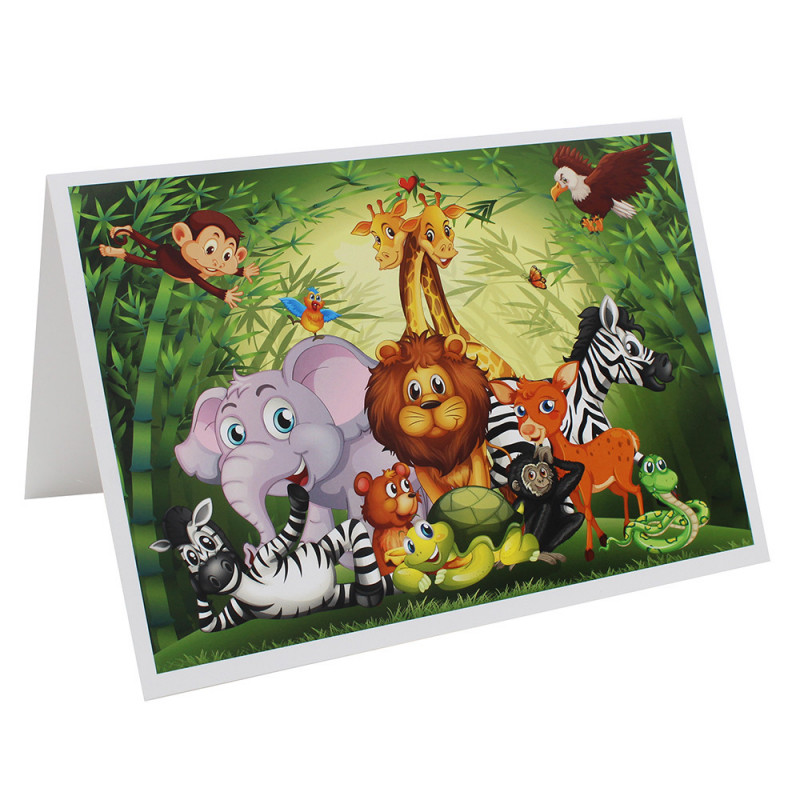 Cartonnage photo scolaire - Groupe 18x24 - La Jungle