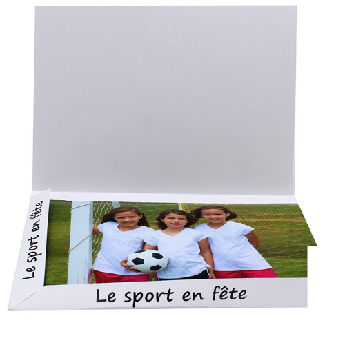 Cartonnage photo Combi A4 Le Sport en Fête - ouvert