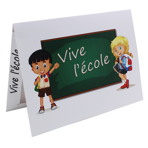 Cartonnage photo Combi A4 Vive l'Ecole New