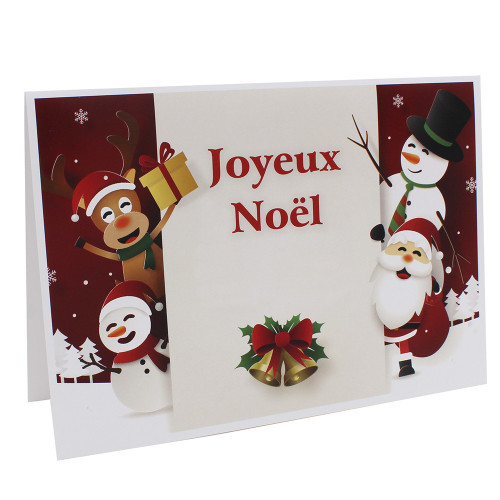 Cartonnage Père Noël - Groupe 20x30 - Joyeux Noël RG