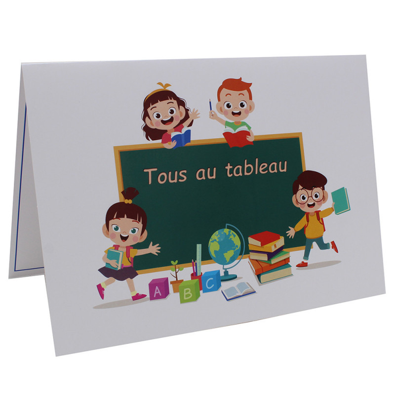 Cartonnage photo scolaire - Groupe 18x24 - Tous au tableau