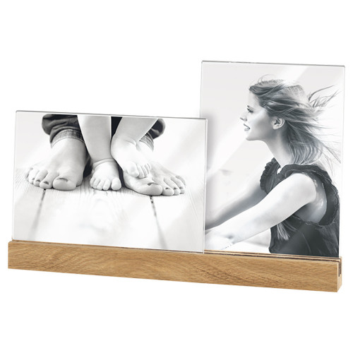 Cadre photo 13X18 Duo socle naturel
