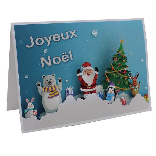 Cartonnage photo scolaire - Groupe 18x24 - Joyeux Noël BL