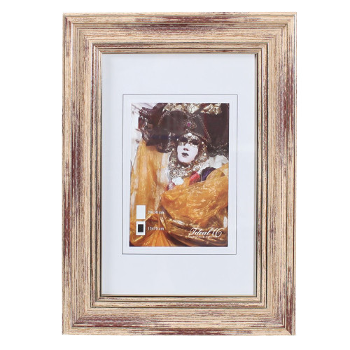 Cadre photo Lagon crème vieilli 20x30