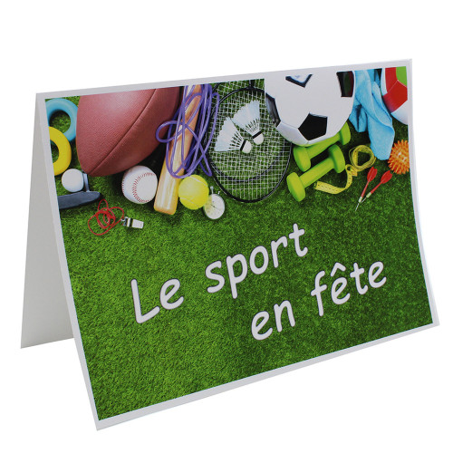 Cartonnage photo scolaire - Groupe A4 - Le sport en fête