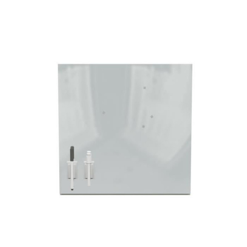 Mémo board magnétique miroir en verre 30x30 cm