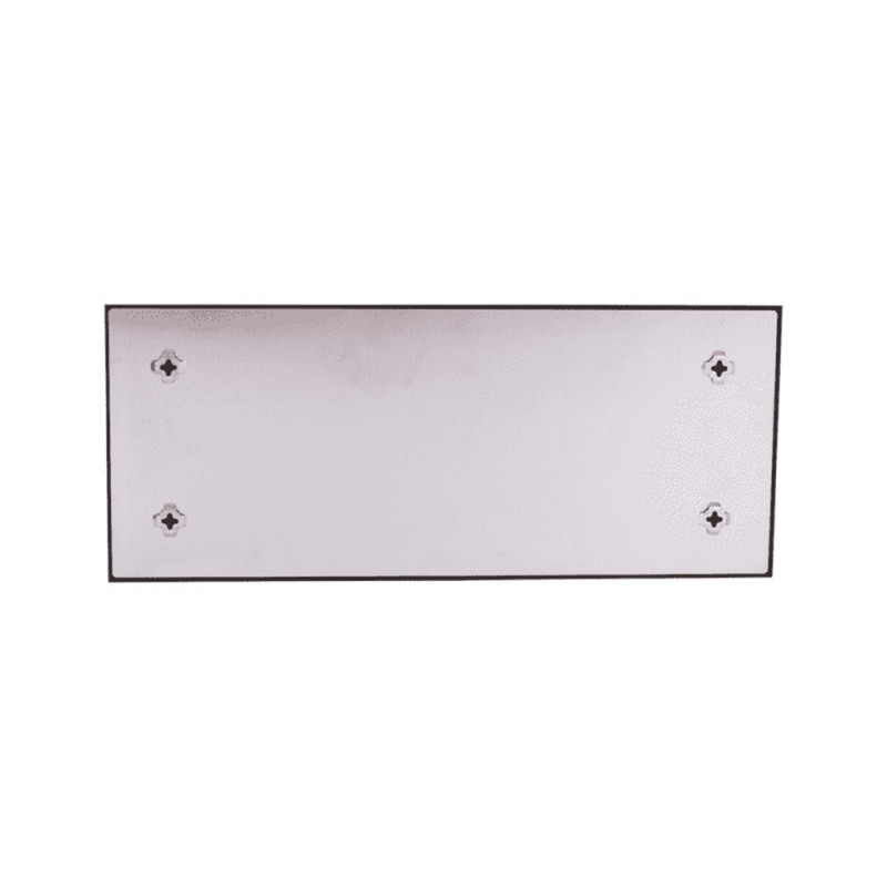 Mémo board magnétique en verre effet Pierre blanche 25x60 cm - Dos