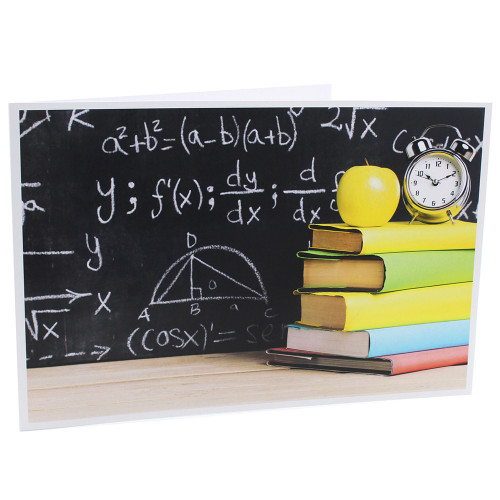 Cartonnage photo scolaire - Groupe 20x30 -18x25 - Vive les Maths!