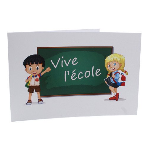 Cartonnage photo scolaire - Groupe 20x30 -18x25 - Vive l'école