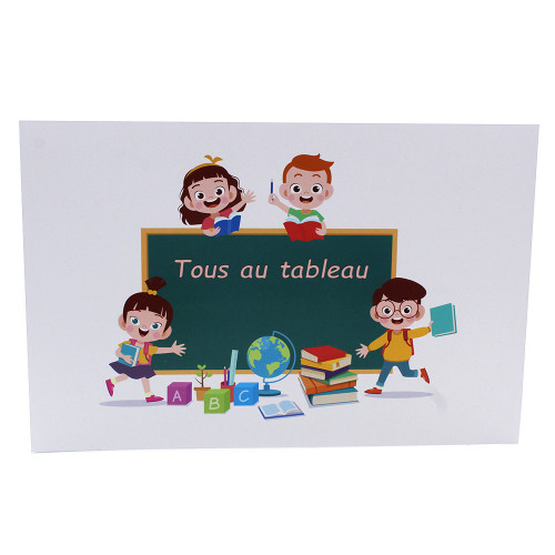 Cartonnage photo scolaire - Groupe 20x30 -18x25 - Tous au tableau