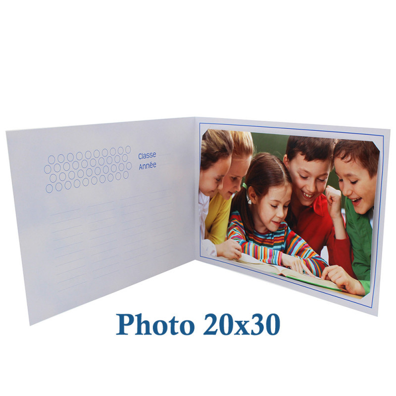 Cartonnage photo scolaire - Groupe 20x30 - Leçon - photo 20x30