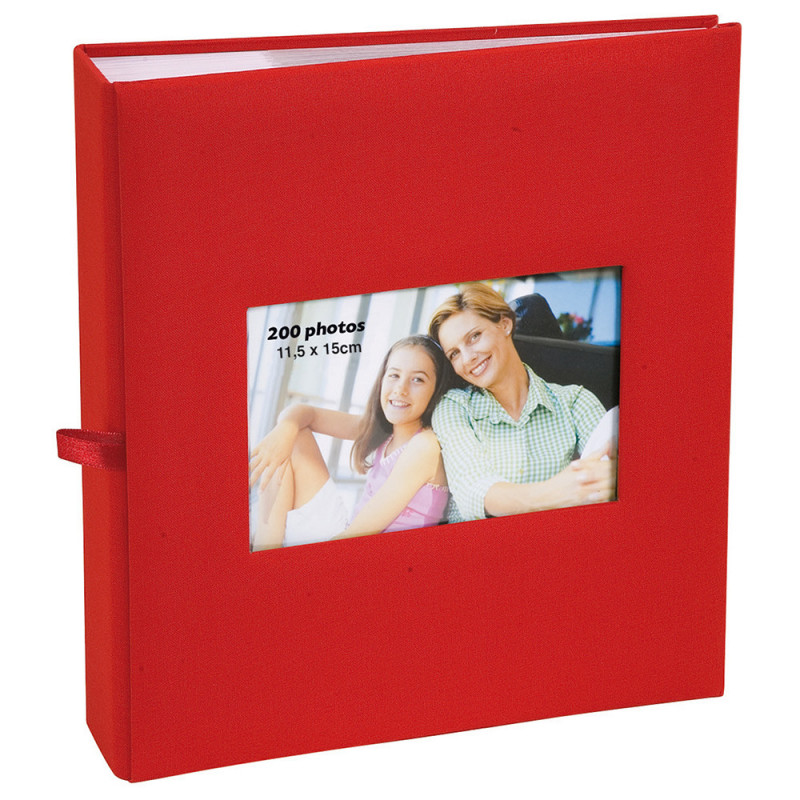 MINI ALBUM PHOTO fille 160 pochettes 10x15 Lot de 2 rouge