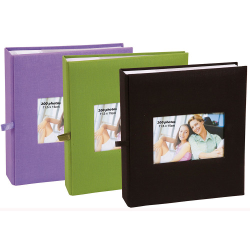 lot--3-albums-photo-square-200-pochettes-11,5x15-violet-vert-noir