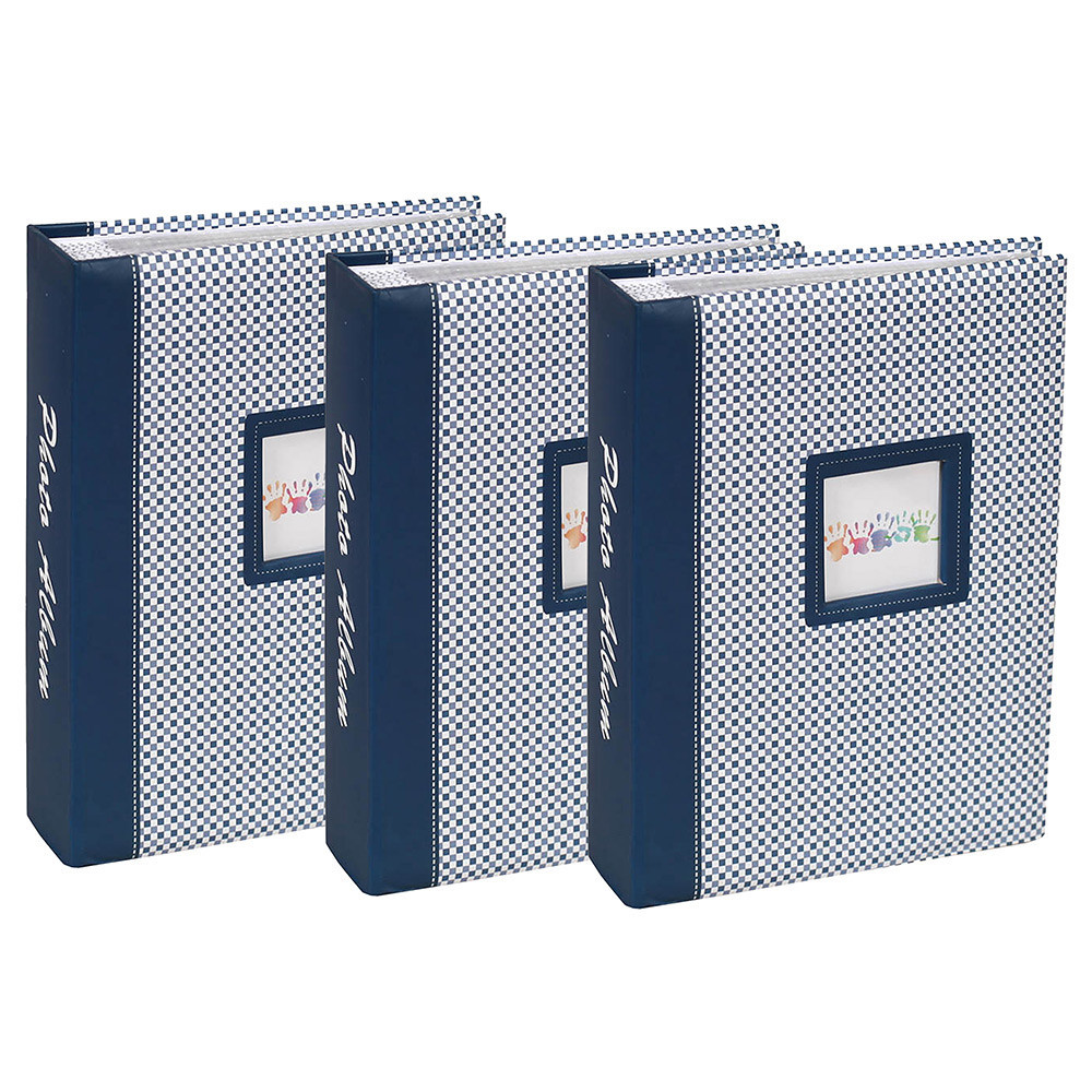 Lot de 3 albums à pochettes Elements pour 200 photos 10x15 cm