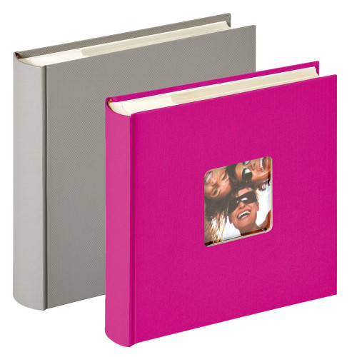 Lot de 2 albums photo Walther Fun Gris et Fushia 200 pochettes 10x15