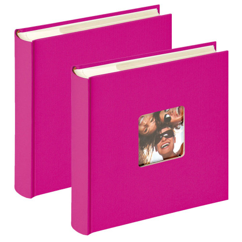 Lot de 2 albums photo Fun fushia 200 pochettes 10x15