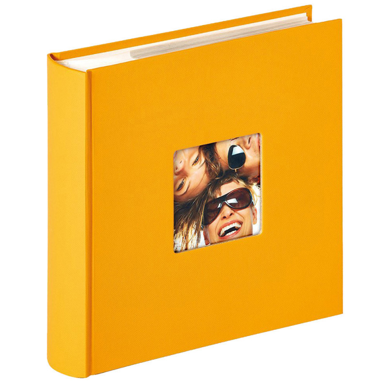 Lot de 2 albums photo Fun jaune et gris 200 pochettes 10x15