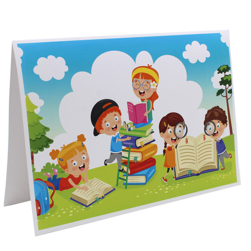 Cartonnage photo scolaire - Groupe 18x24 - J'aime lire