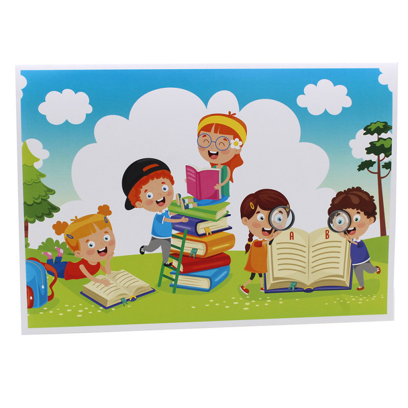 Cartonnage photo scolaire - Groupe 18x24 - J'aime lire