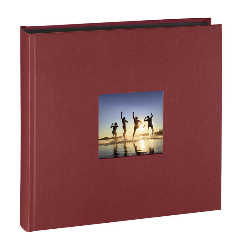 Album photo traditionnel 30x30 Fine Art PN bordeaux 100 pages noires