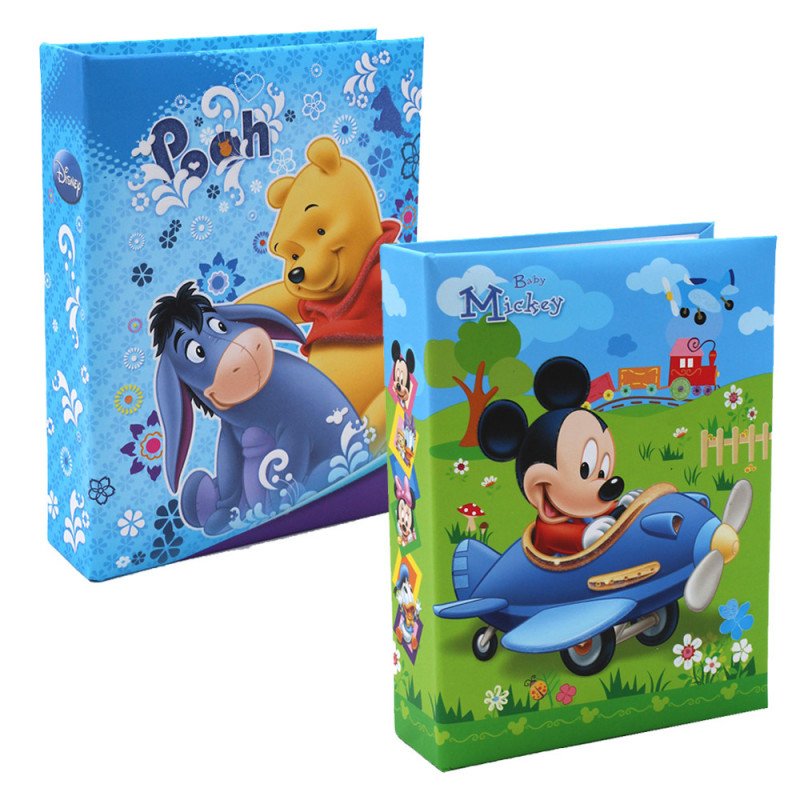 Lot de 2 mini albums photos Mickey Winnie NA 60 pochettes 10X15