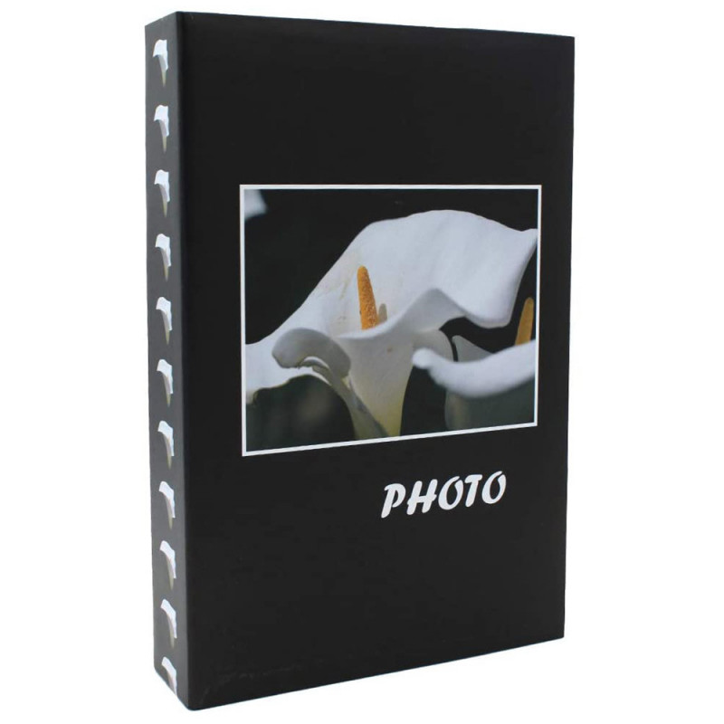 Album photo Bouquet noir 200 pochettes 10X15 - Noir