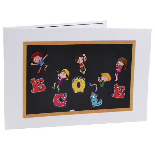 Cartonnage photo scolaire - Groupe 20x30 -18x25 - Ecole