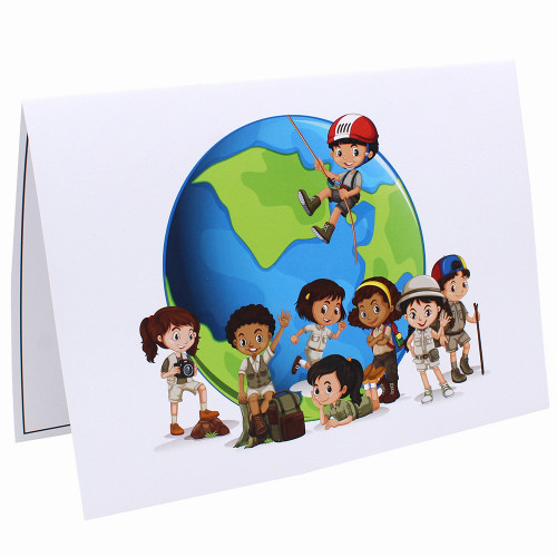 Cartonnage photo scolaire - Groupe 20x30 - Globe Trotter