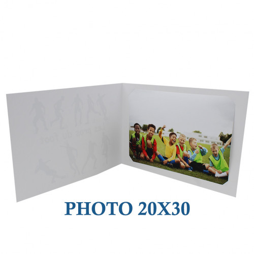 Cartonnage photo scolaire - Groupe 20x30-18x25 - Crayons-avec photo 20x30