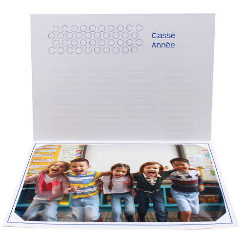 Cartonnage photo scolaire - Groupe 20x30 - Smile 1-intérieur