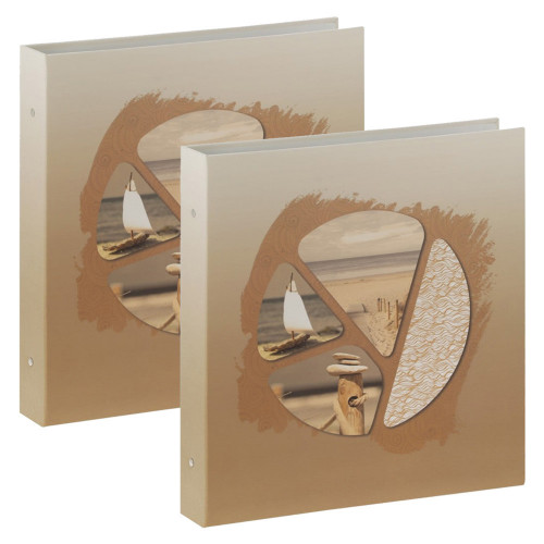 Lot de 2 classeurs photo Ceanothe Lagune 400 pochettes 11,5x15