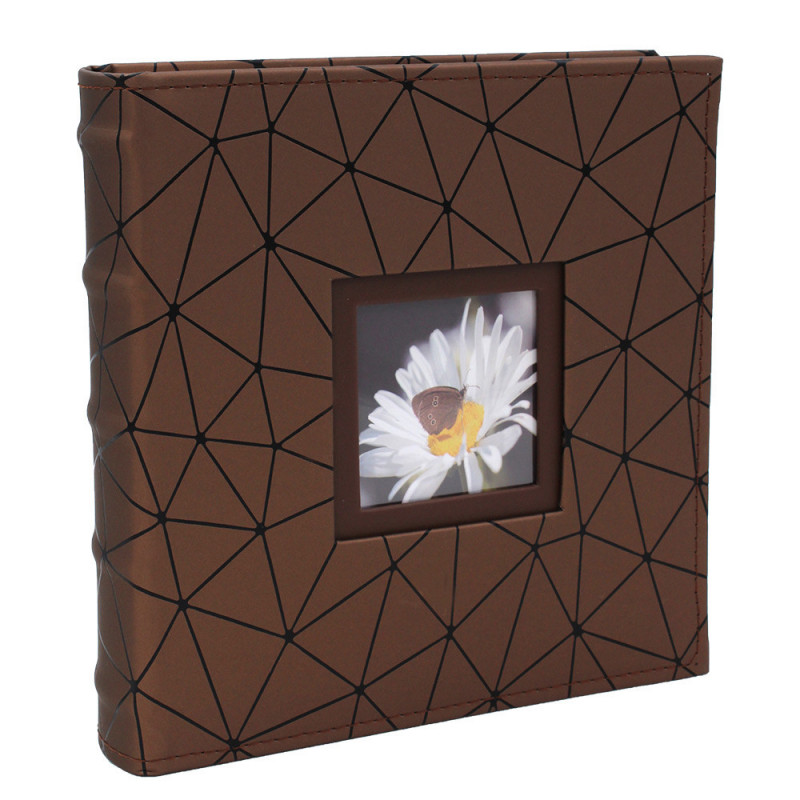 Lot de 2 albums photo Design 200 pochettes 10X15-face marron