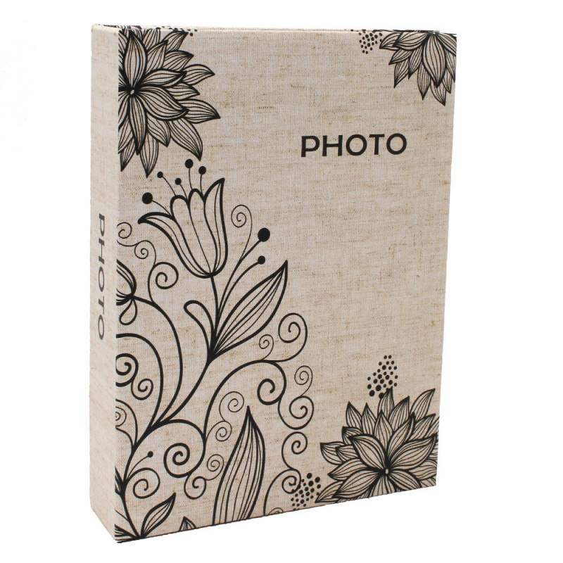 Lot de 2 albums photo Simple 200 pochettes 10X15-face fleurs