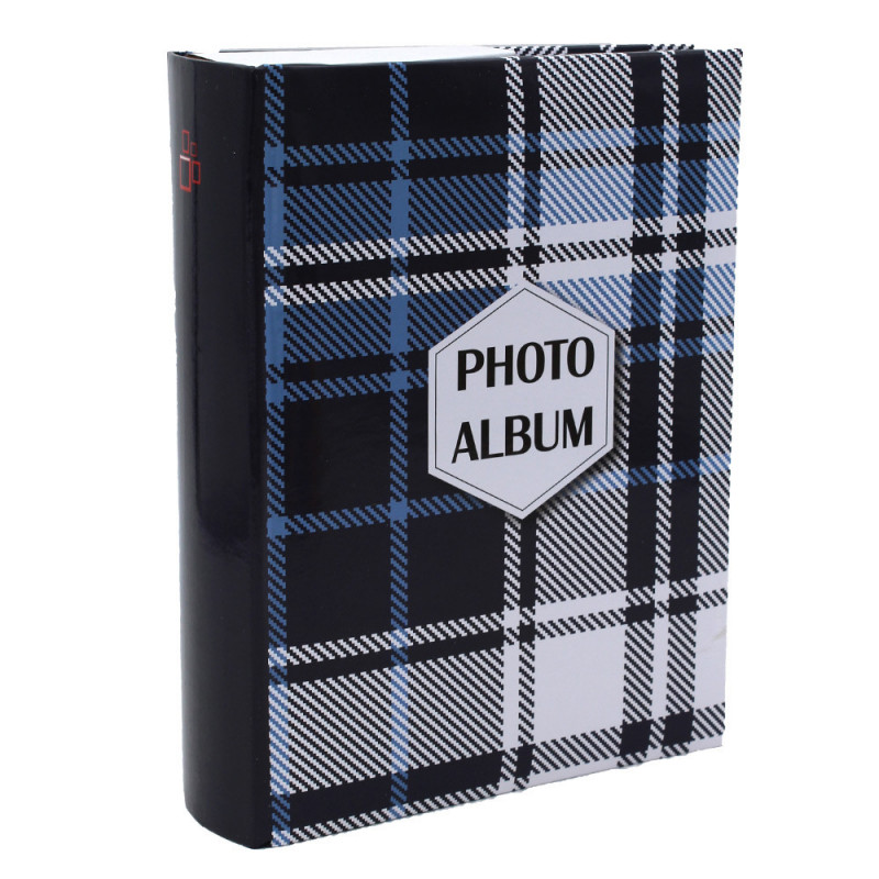 Lot de 2 albums photo Tartan 300 pochettes 10x15-face bleu marine