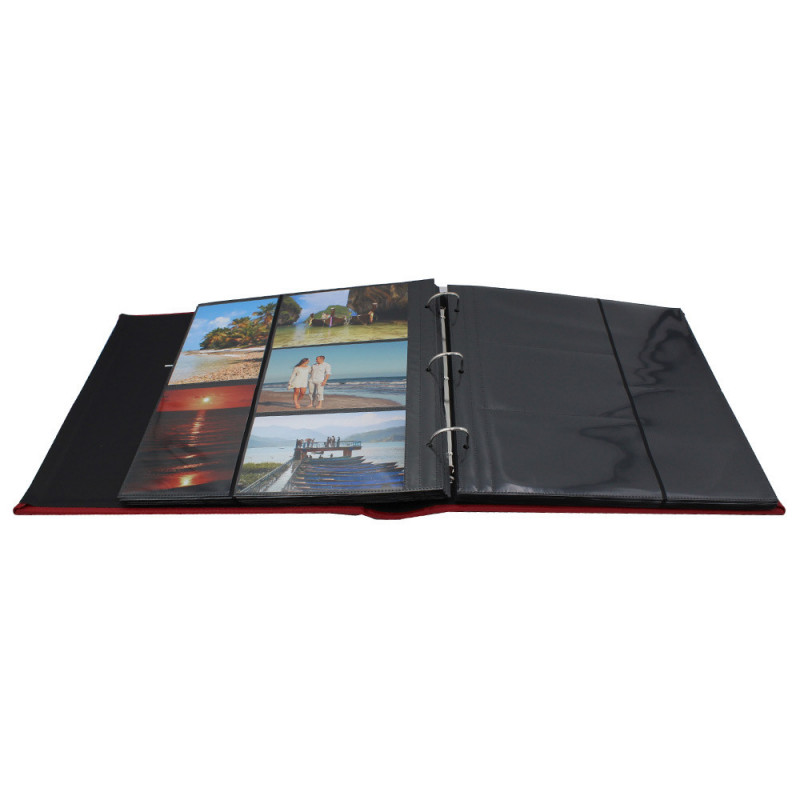 Ywlake Album photo 600 pochettes Croco extra large avec couverture en cuir pour 600 photos de 10 x 15 cm Rose 