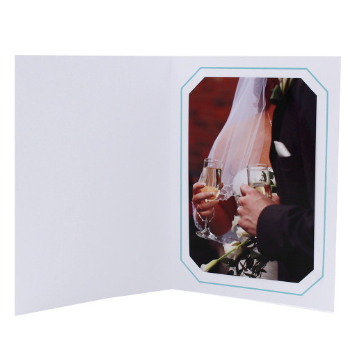 Cartonnage Photo Professionnel Octo – Liseré Turquoise| Collection CashPhoto