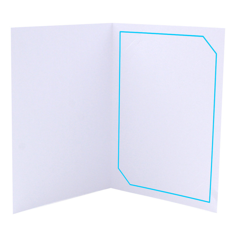 Cartonnage photo blanc - Hayange Bleu clair