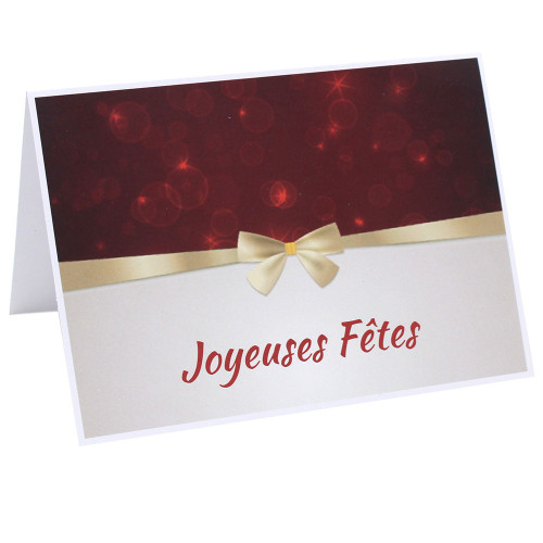 Lot cartonnage photo Joyeuses Fêtes - Horizontal Flot doré