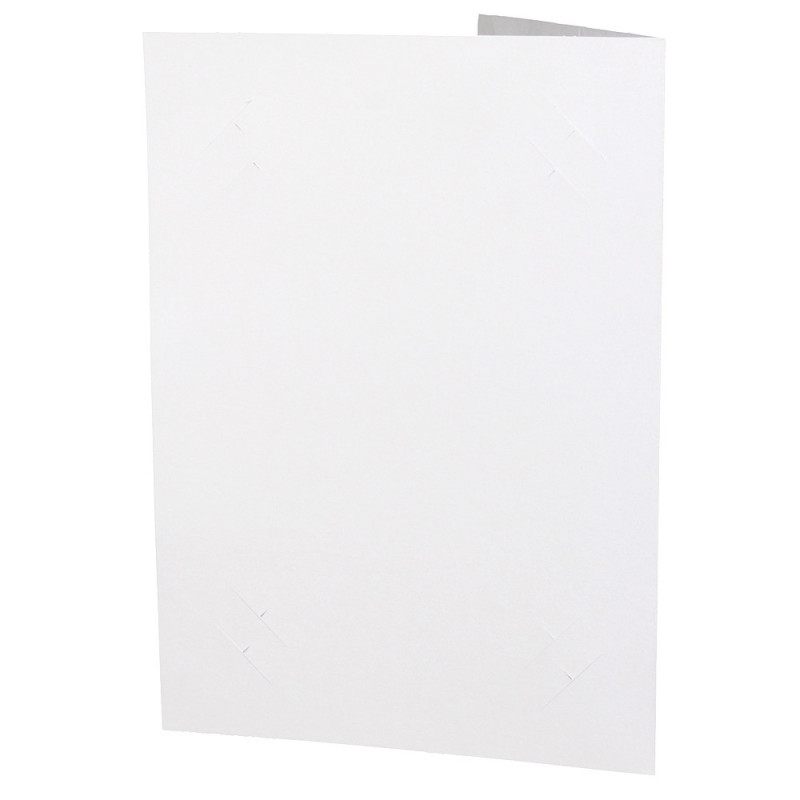 Cartonnage photo blanc - Yutz liseré vert clair