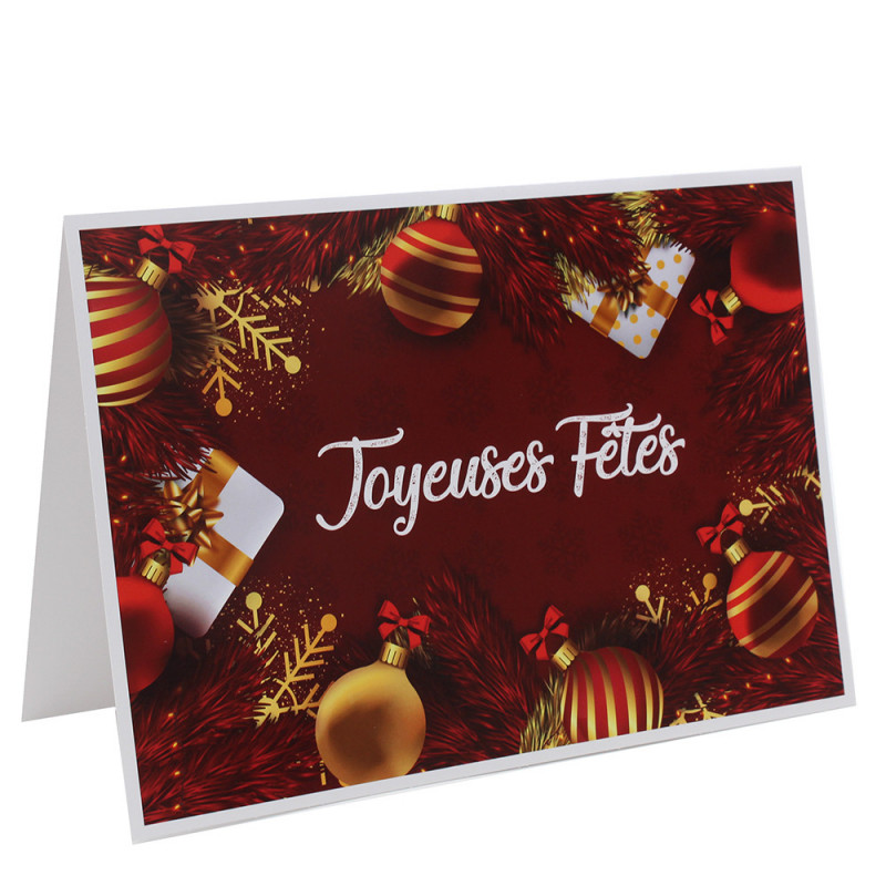 Cartonnage photo scolaire - Groupe 18x24 - Joyeuses Fêtes Boules de Noël