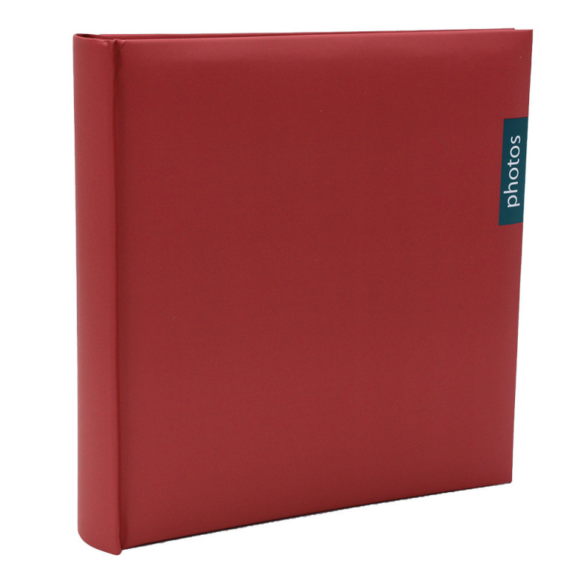 Lot 3 albums photo Ruby 200 pochettes 13x18 rouge vue de face