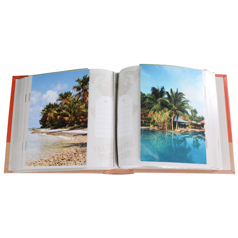 Album photo Travel Time 100 pochettes 13x18 ouvert avec photos